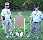 Jerry and Bob take a break during Bob's CCW permit training