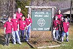 4-H shooters and two of their coaches.  The kids have just competed in a statewide shooting competition at Virginia's Holiday Lake 4-H Educational Center.  