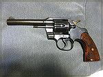 This is my 1957 Colt Official Police after I removed the barrel rust.