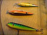Bagley and two Smithwick Carrot shaped top water baits