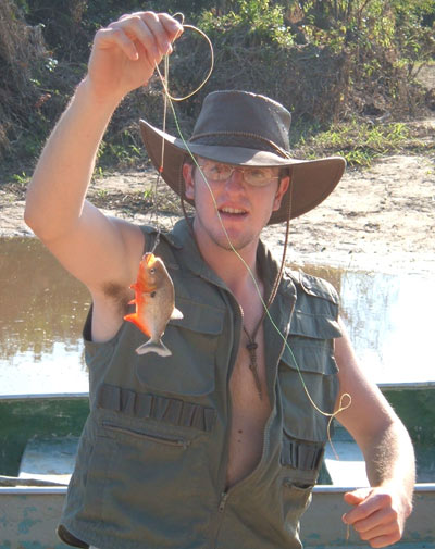 Judah catches Amazonian PIRANHA