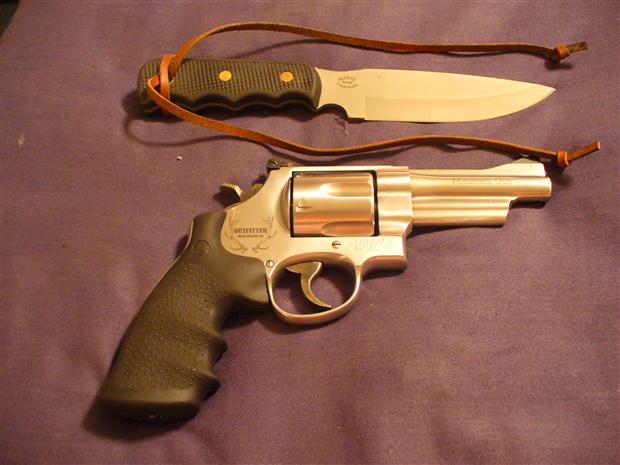 44 Magnum and a Bush Camp Knife