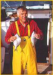 Walter Geist with a pair of nice Montauk Porgies (scup)