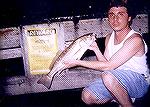 North Biscayne Bay tagged Redfish. Didn''t win the $1000 reward money but got a t-shirt and a tour of the facilites. Caught while bridge snook fishing at night on a baby jack.