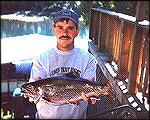 SALESVILLE – Night was arriving on Monday, Sept. 25, when Greg Corkin hooked into a good fish at Gene’s Trout Dock on the North Fork River below Norfork Dam.

Corkin carefully worked the fish in the