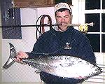 Thought i had a bluefin at first.  I am not an advocate of killing fish but this guy made great sushi.