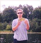 Small rock bass taken with a #10 clouser minnow.  rock bass competition!TonyCarpBoy