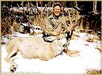 Doug Stancill killed this dandy 6X7 buck in Wyoming''s Thorofare Wilderness. The inside spread was 30 1/2".