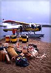 A bushplane drops caribou hunters off at Little Marten Lake in Canada''s Northwest Territories.

NWT bushplane
bill quimby