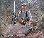 The day was smooth and some very fruitful glassing followed that last storm that pushed through Unit 27 in Arizona. I had glassed 18 does, four bucks and two lions. The lions were just up the canyon f