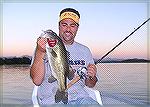 Mark Zona, host of ESPN's Loudmouth Bass, with a fat 6-lb. largemouth bass caught at Lake El Salto on a watermelon-colored YUM lizard while staying at Billy Chapman's Angler's Inn.