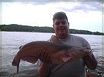 Bryce Schindler 16 pound Blue Cat cought on Cut Shad