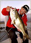 Tony Mandile at Lake Baccarac Sinaloa, Mex. with a 10 lbs., 14 oz. fish. It bit a 7" watermelon YUM lizard fished on a Carolina rig.