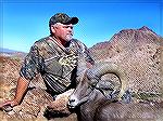 Friend Tom Joiner (TJ) with my desert bighorn ram killed in the Kofa Wildlife Refuge near Yuma on Dec. 7, 2012.
After 40+ years of applying for a desert bighorn tag in AZ, I finally drew one this yea