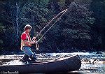 Float fishing for smallmouth bass on New River in Virginia.