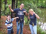 This is my Neice and her Husband and Son. Bluegill and Bass on live worms!