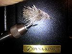 First attempt to spin deer hair with my new Dyna-King.